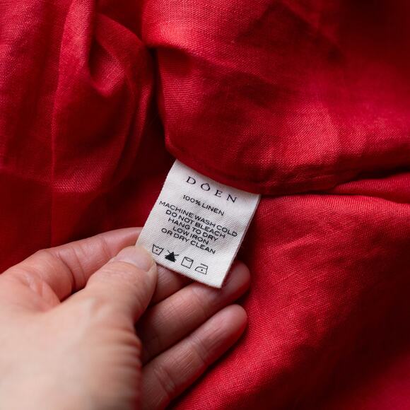 Doen Jora Linen Dress in Scarlet Size XS - Picture 8 of 11